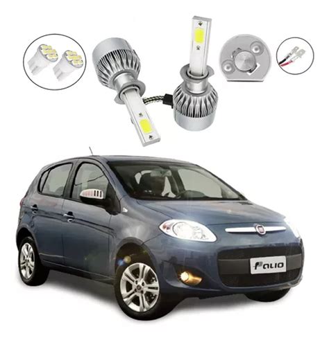 Kit Lâmpadas Led V10 Farol Milha Fiat Palio 2012 2013 2014 MercadoLivre