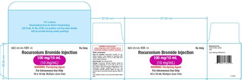 Ndc Rocuronium Bromide Injection Solution Intravenous