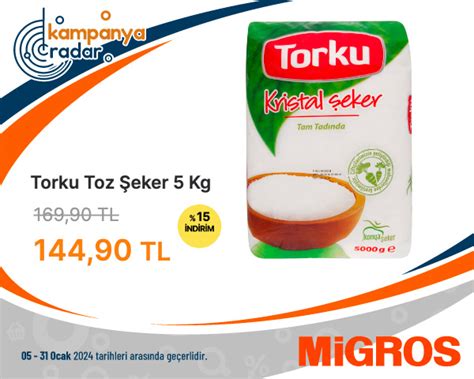 Migros Torku Toz Eker Kg Kampanya Radar