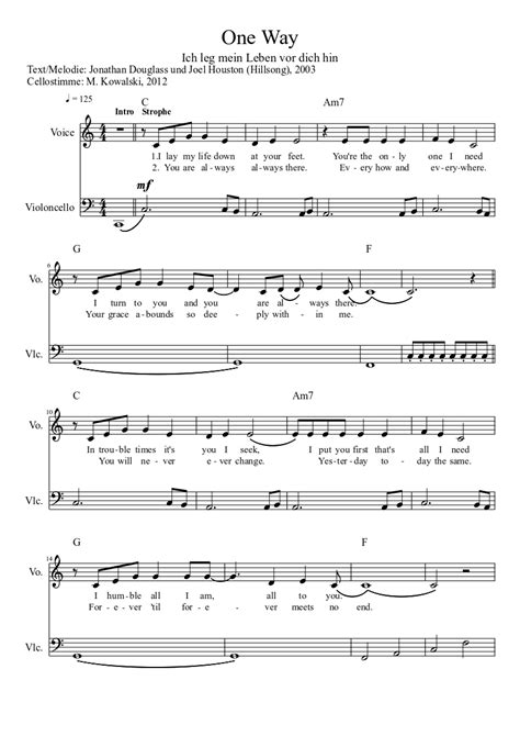 One Way Hillsong Sheet Music Download Free In Pdf Or Midi