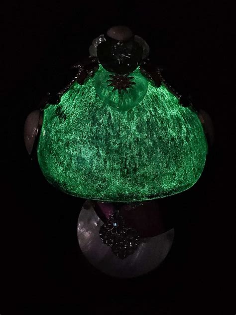 Psychedelic Shroom Eclipse Edition Glow In The Dark Ceramic Mushroom