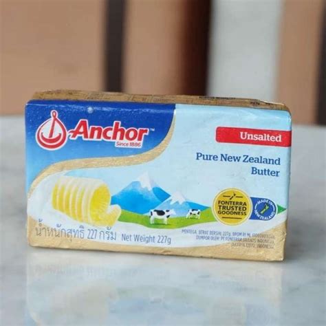 Jual Anchor Butter Unsalted 227gr Anchor Mentega Tawar 227gr Di