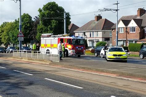 Tram Tracks Blocked And Buses Diverted After Car Overturns In Sheffield