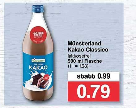 Münsterland Kakao Classico Angebot bei Famila Nordwest