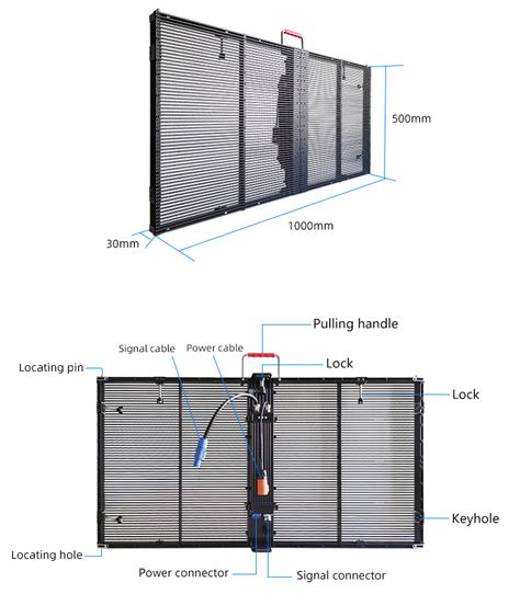 Indoor High Brightness High Transparancy P And P Curtain