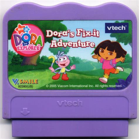 Educational Vtech Vsmile V Smile Doras Fix It Adventure Game In