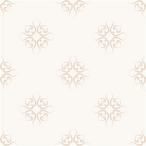 Elegant Beige Pattern In Oriental Style Seamless Vector Background