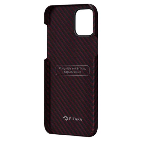 Pitaka MagEZ Case For iPhone 12 Pro Max - Black/Red (Twill) - Startech ...
