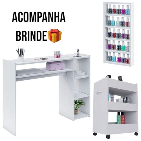 Mesa Manicure E Pedicure - Mesa Manicure Pedicure Completa Profissional Estética Unha Gel Salão De ...
