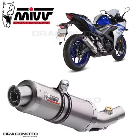 YAMAHA YZF R25 2015 2016 Escape Gp MIVV Titanio EUR 389 85 PicClick FR