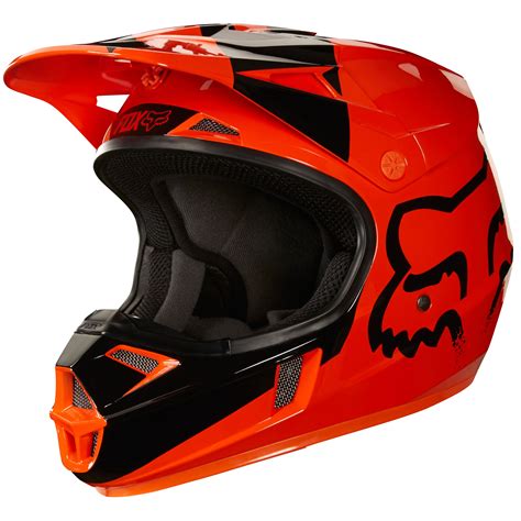 Casco De Motocross Fox V Youth Mastar Naranja Equipaci N Off