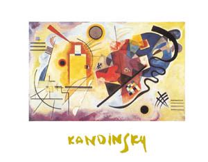 Poster Kandinsky Giallo Rosso Blu Cm X Rinaldin