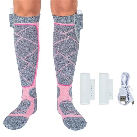 Chaussettes Chauffantes 2200mAh Électriques Rechargeables 3 Modes