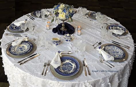 Blue And White Dinner Plates Royal Table Settings Royal Table
