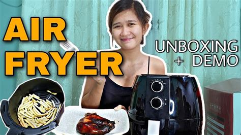 AIR FRYER UNBOXING DEMO Cooking Marinated Chicken And French Fries