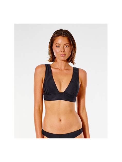 Rip Curl Góra od bikini Premium Surf Deep V Czarny Modivo pl