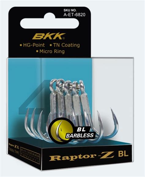 Bkk Raptor Z Treble Hook Barbless Nipro Hengelsport