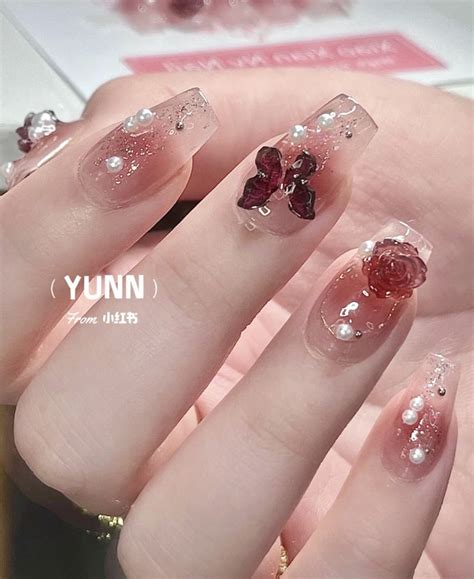 Xiaohongshu Chinese Nails Inspo Aesthetic Chinese Nail Art Douyin Nails