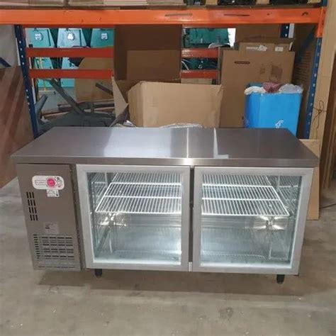 Stainless Steel Glass Door Undercounter Refrigerator at Rs 55000/unit | Undercounter ...