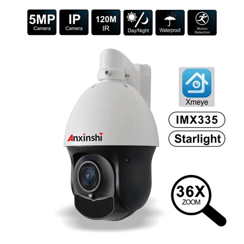 36x optik Zoom IP PTZ 5MP Video gözetim güvenlik kamera Sony IMX335 IR