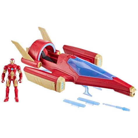 Avengers Epic Hero Series Iron Man Repulsor Blast Battle Jet - Marvel