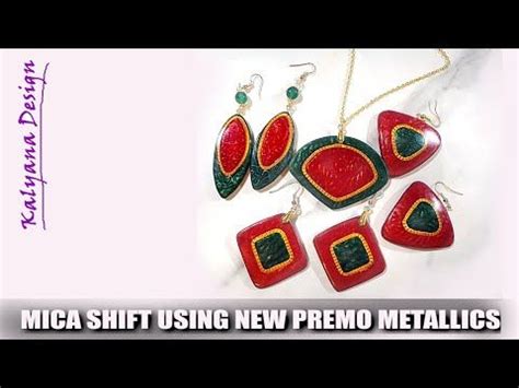 Mica Shift Using New Premo Metallics Colors Polymer Clay Pendant