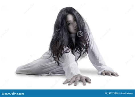 Scary Ghost Woman Crawling Stock Photo Image Of Indonesian 193171260