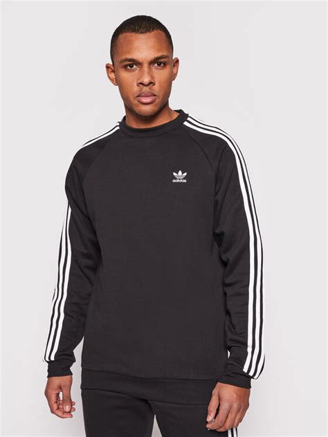 Adidas Bluza Adicolor Classics 3 Stripes Crew GN3487 Czarny Regular Fit