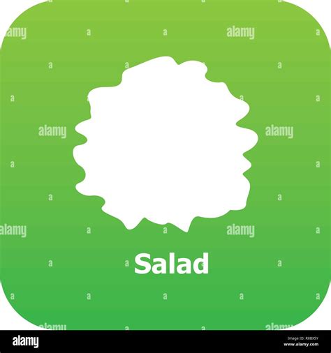 Salad Icon Green Vector Stock Vector Image And Art Alamy