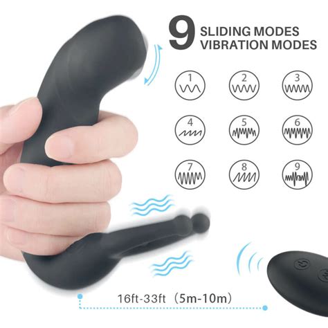 Rainstorm No Bead Massage P Spot Vibrating Prostate Massager With