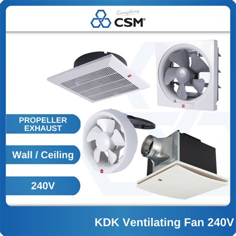 KDK 8 10 12 WALL GLASS MOUNT PROPELLER EXHAUST VENTILATING FAN