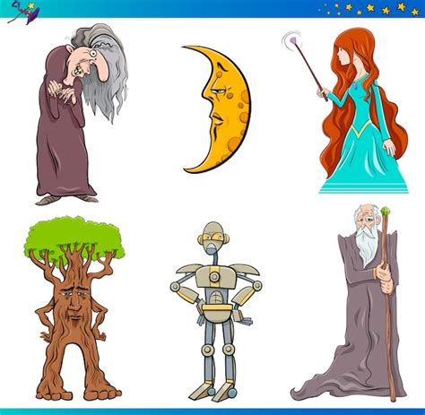 Premium Vector Fairy Tale Characters Set