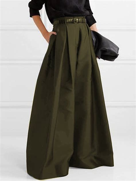 OSHOPLIVE Stylish Loose High Waisted Solid Color Wide Leg Pants Wide