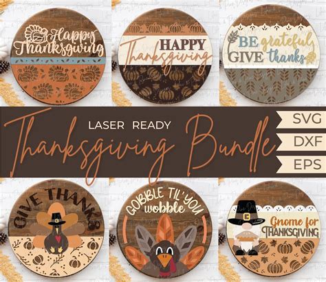 Thanksgiving Welcome Sign Bundle, Thanksgiving Door Hanger SVG, Turkey ...