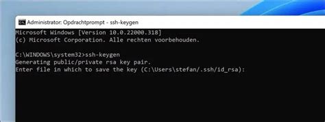 SSH Sleutel Genereren In Windows 10 Of Windows 11