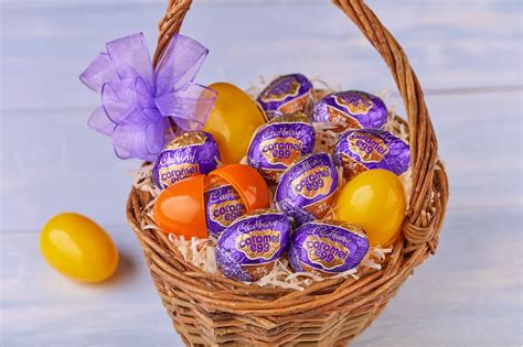 Cadbury Caramel Egg Milk Chocolate Eggs 1 2 Oz 48 Count Box