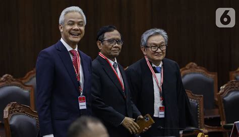 Anies Cak Imin Dan Ganjar Mahfud Hadiri Sidang Putusan Sengketa Pilpres