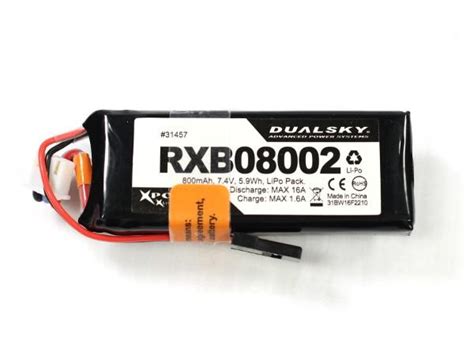 Batterie Lipo S V Mah C Rx Dualsky