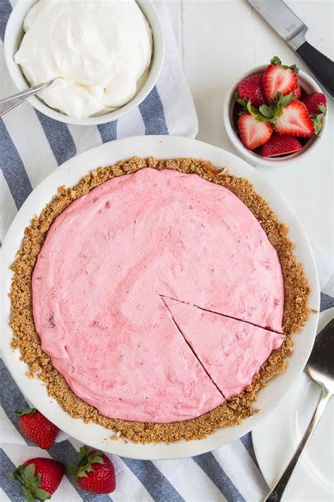 Strawberry Icebox Pie Oh Sweet Basil