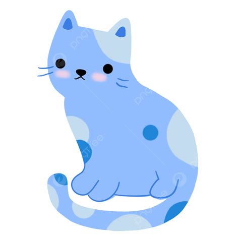 Adorable Cat Clipart Transparent Png Hd Adorable Blue Cat Sit On The