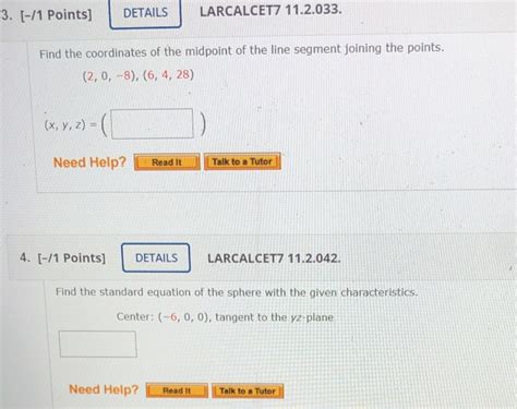 Solved Points Details Larcalcet Find The Chegg