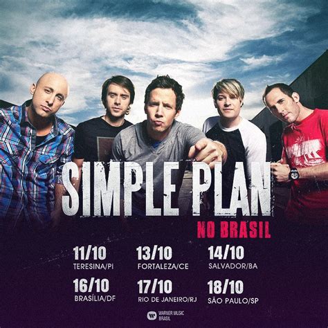 Agora Oficial Simple Plan Em Teresina Em De Outubro Simple