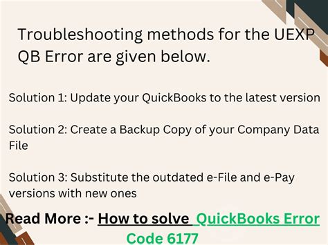 Ppt Dealing With Quickbooks Error Code Uexp Tips And Tricks