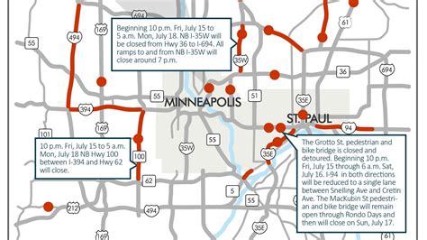 Highway 100 North I 35w Closures Top Weekend Road Woes Mpr News