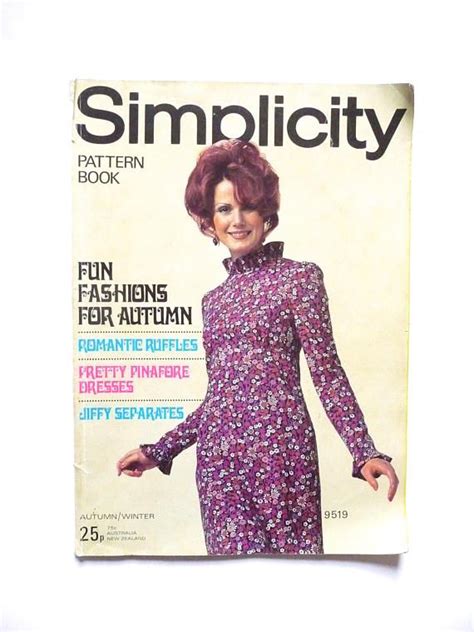 Simplicity Pattern Book 1971 Autumnwinter Edition Etsy Australia