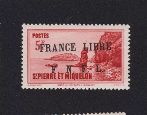 Timbre De Saint Pierre Et Miquelon N F Surcharger Gomme Sans