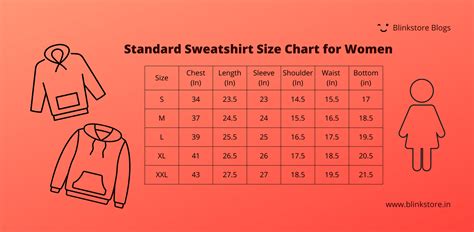 Sweatshirt Size Chart Guide To Pick The Right One For Yourself