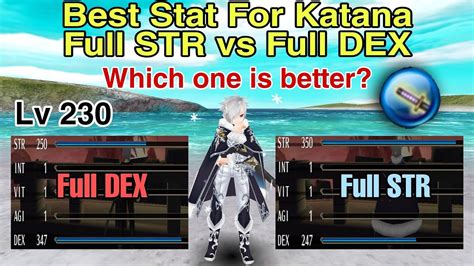 Toram Online The Best Status For Katana STR VS DEX Which One Is