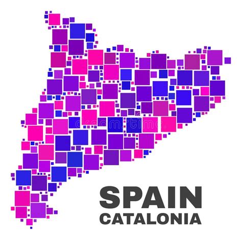 Catalonia Regional Flag Autonomous Community Of Spain Eu Stock Vector