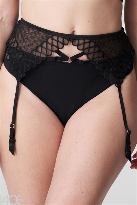 Lace Primadonna Lingerie Vya Str Mpeholder Med Blonde Halsb Nd Lace Dk